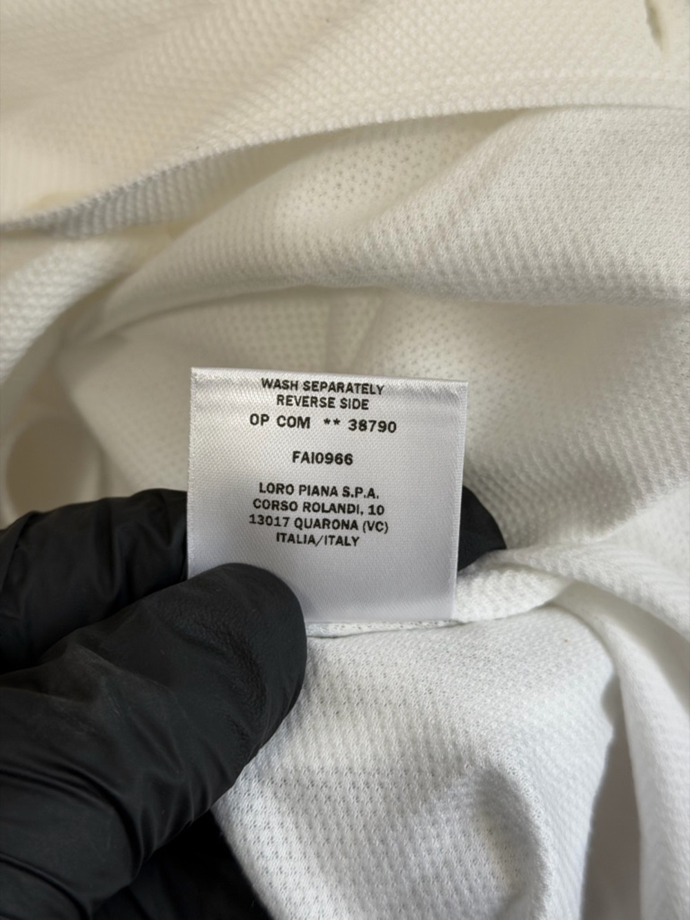 Loro Piana white textured long-sleeve button-up shirt Men’s Size X-Large - Picture 13 of 16